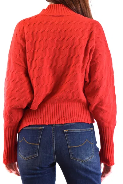 Pinko Sweaters Red In Red