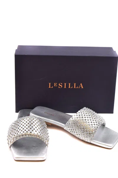 Le Silla Sandals Silver In Multi
