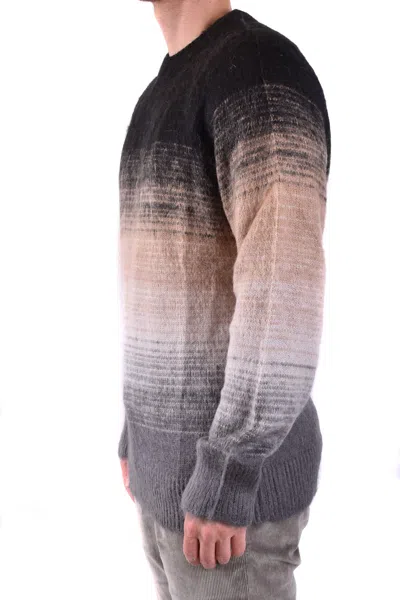 Laneus Multicolor Gradient Knit Sweater In Multi