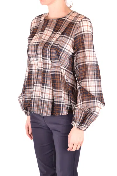 Alysi Long Sleeves Multicolor In Brown
