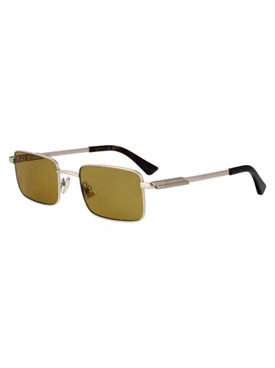 Bottega Veneta Rectangular Sunglasses Bv1469 S 003 In Silver