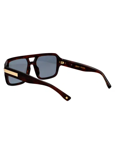 Dsquared2 Aviator Sunglasses D2 0197/s Ex4 In Multi