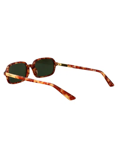 Chloé Chloe Rectangular Sunglasses Ch0363 S 003 In Brown