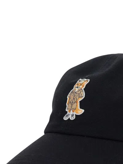Maison Kitsuné Maison Kitsune' Dressed Fox Baseball Cap In White