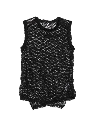 Comme Comme Sleeveless Top In Black