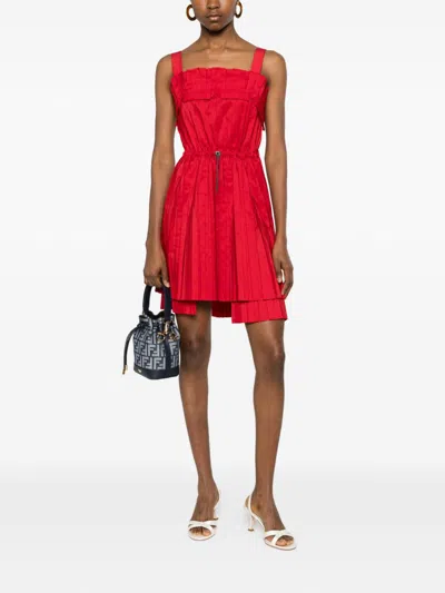 Fendi Silk Top In Red