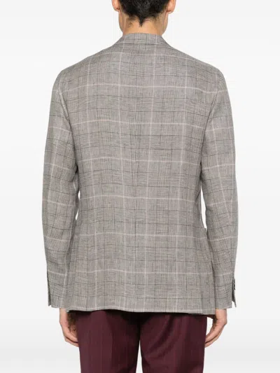 Boglioli Line Double-breasted Jacket In Gray