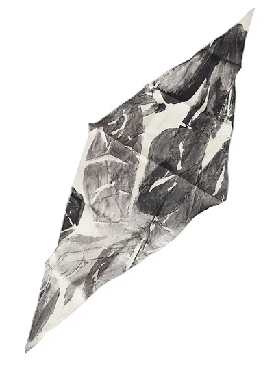 Alysi Silk Foulard In Black
