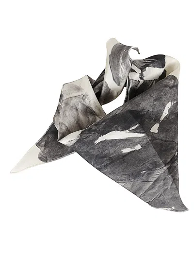 Alysi Silk Foulard In Black
