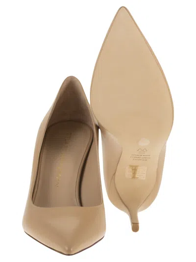 Stuart Weitzman Stuart Power 75 Pointed Toe Pump In Brown