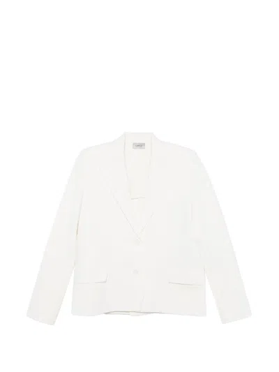 Mrz Single-breated Blazer Jacket In White