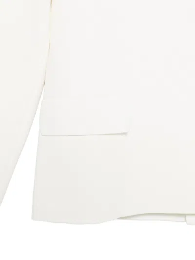 Mrz Single-breated Blazer Jacket In White