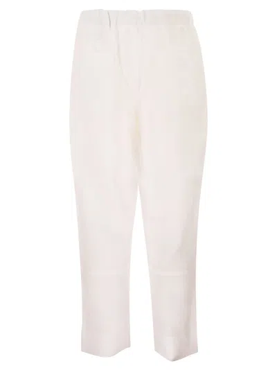 Kiton Tailored Linen Drawstring Trousers In Neutral