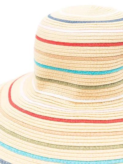 Paul Smith Straw Sun Hat In Neutral