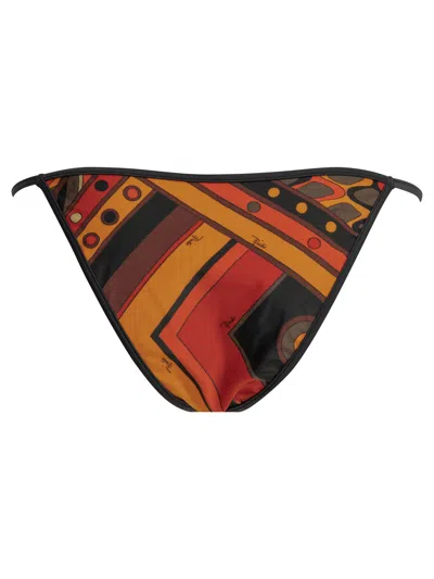 Pucci Vivara Bikini Briefs Bold Pattern Design In Multi