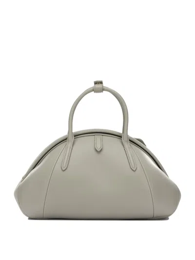 Alaïa "purse Top Handle" Medium Handbag In Gray