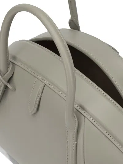 Alaïa "purse Top Handle" Medium Handbag In Gray