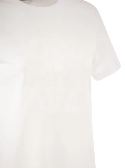 Max Mara Maxmara Mxmgiovane T Shirt With Monogram Logo In White