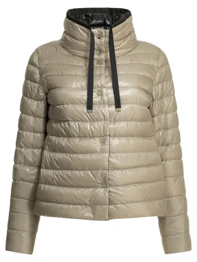 Herno Reversible Short Down Jacket In Black