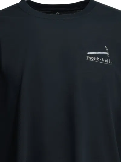 Montbell Blue Polyester T-shirt In Blue