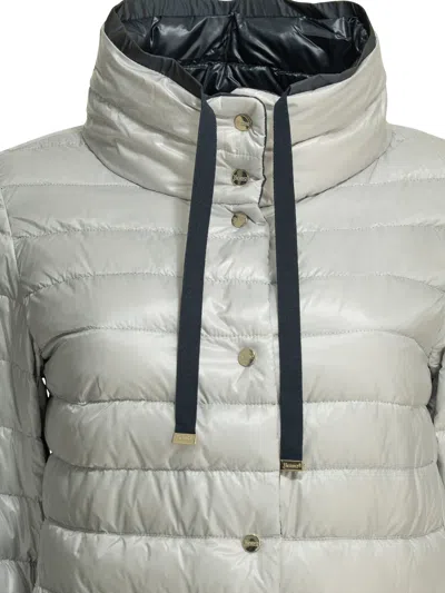 Herno Reversible Short Down Jacket In Black