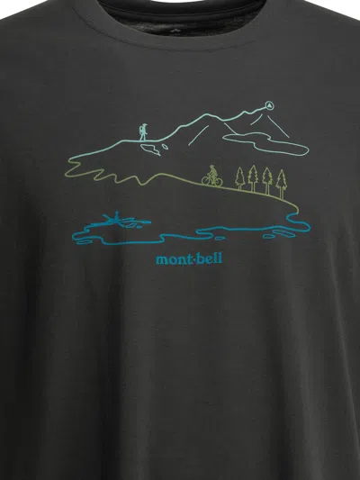 Montbell Grey Polyester T-shirt In Gray