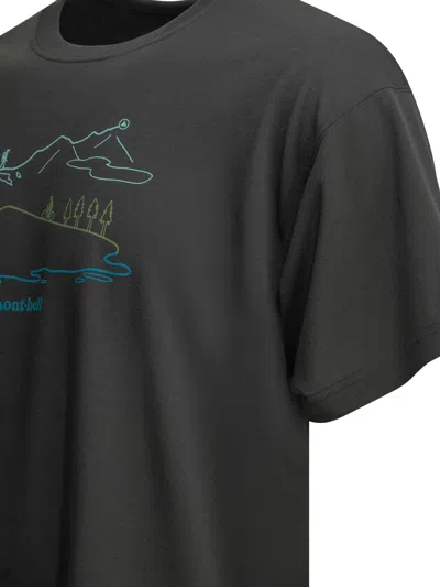 Montbell Grey Polyester T-shirt In Gray