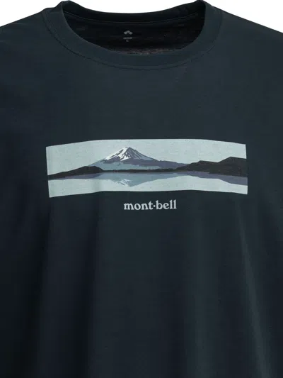 Montbell Blue Polyester T-shirt In Blue