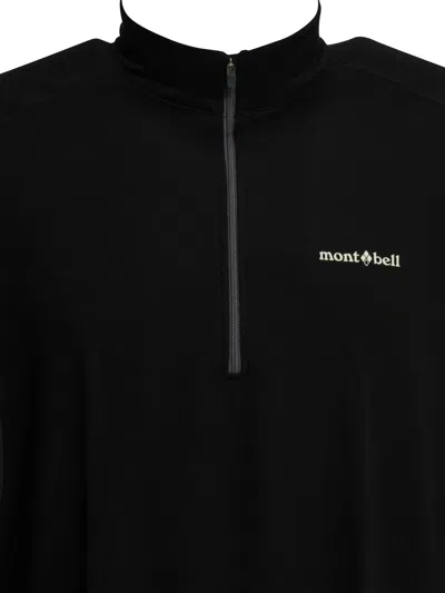 Montbell Black Wool Polyester Sweatshirt In Black