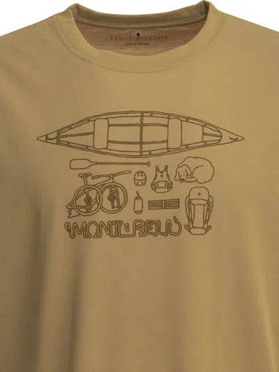 Montbell Graphic-print T-shirt In Brown