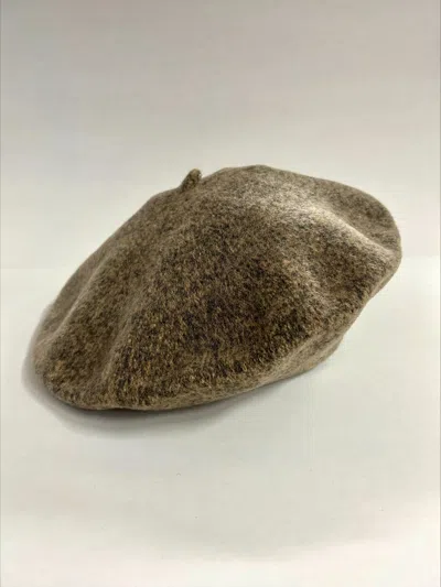 Celine Céline Robert Knitted Beret Hat In Green