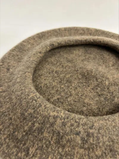 Celine Céline Robert Knitted Beret Hat In Green
