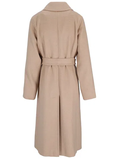 Max Mara Beige Trench Coat In Brown