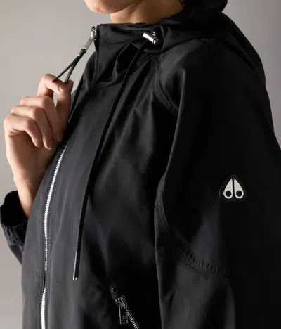 Moose Knuckles Elevate Hooded Jacket In Black