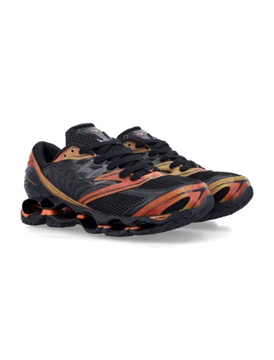 Mizuno Mesh Trainers With Structured Sole In Multi