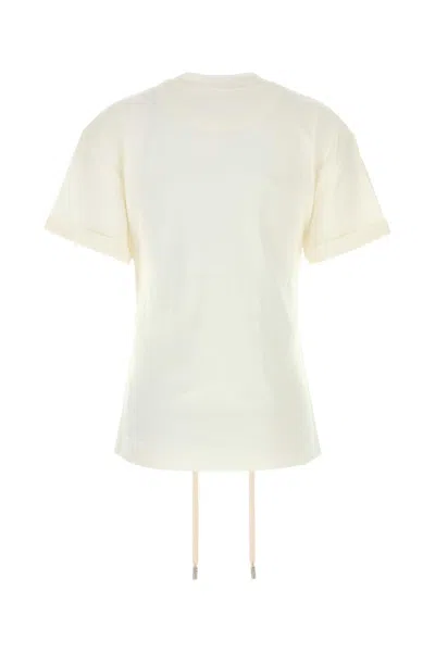 Alexander Mcqueen Mcqueen Cotton Jersey Corset T-shirt In White