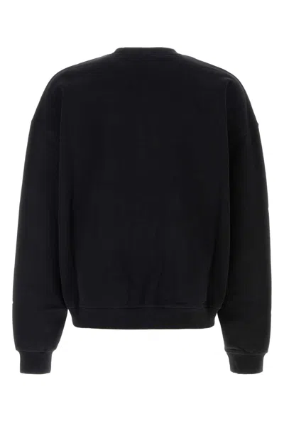 Dsquared2 Cotton Sweatshirt Crew Neck Long Sleeves In Black