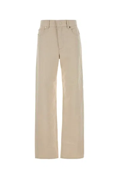 Fendi Ff Reverse Denim Jeans In Neutral