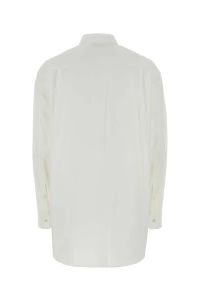 Jil Sander Cotton Muslin Button-front Shirt In White