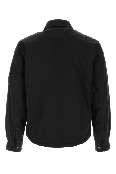 C.p. Company C.p.company Chrome-r Nylon Overshirt In Black