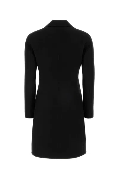 Jil Sander Twill-weave Single-breasted Coat In Black