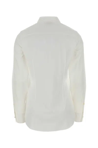 Jil Sander Cotton Muslin Button-front Shirt In White