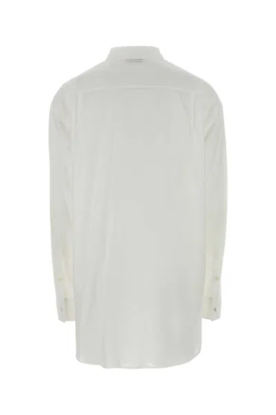 Jil Sander Poplin Button-front Shirt In White
