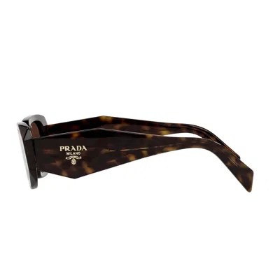 Prada Rectangular Sunglasses In Brown
