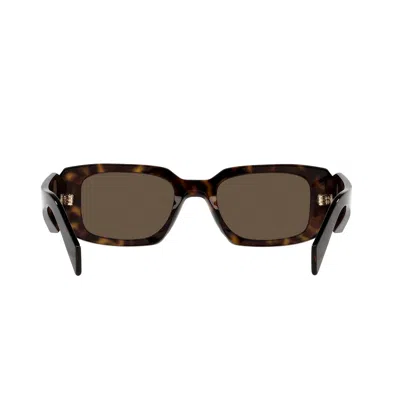 Prada Rectangular Sunglasses In Brown