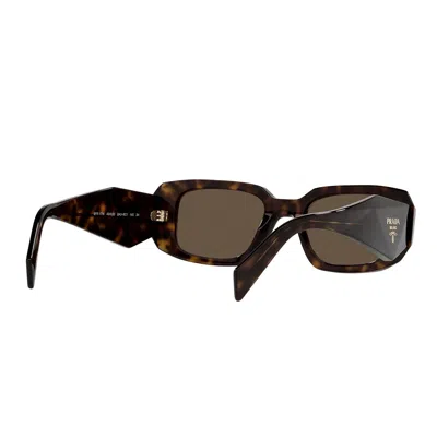 Prada Rectangular Sunglasses In Brown