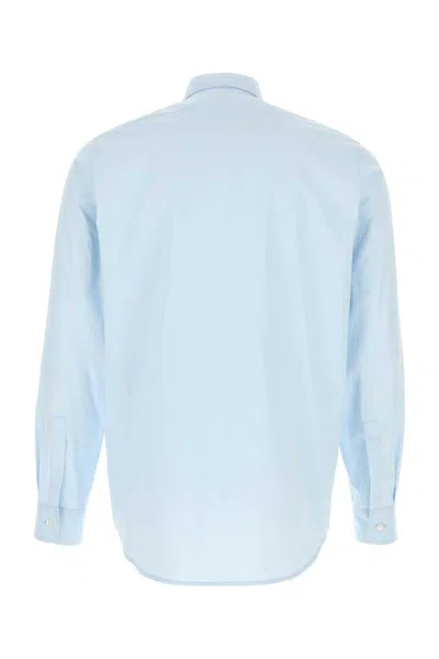 Jil Sander Concealed Button Shirt In Blue