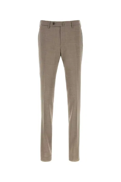 Pt Torino Stretch Virgin Wool Tailored Suit Pant In Neutral