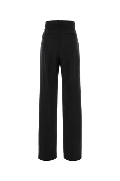 Saint Laurent Wool Pants In Black