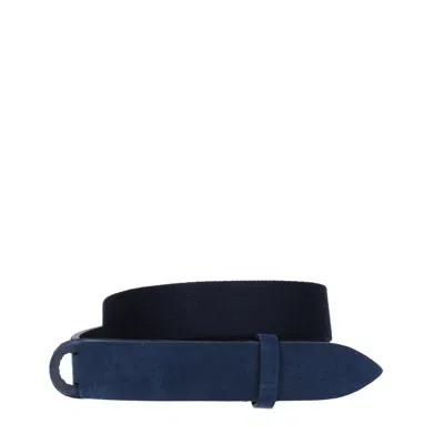 Orciani Nobuckle Belts In Blue